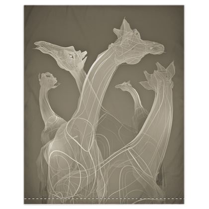 Giraffe 01 Old Bone Duvet Cover
