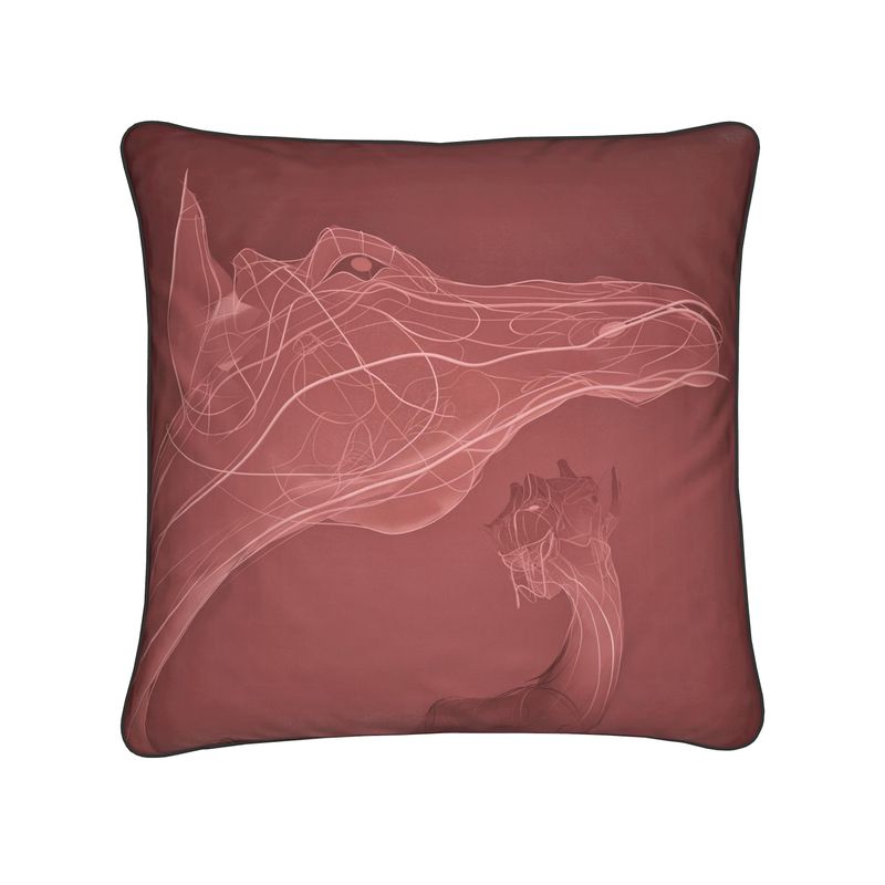 Giraffe 01 Rich Berry Cushion