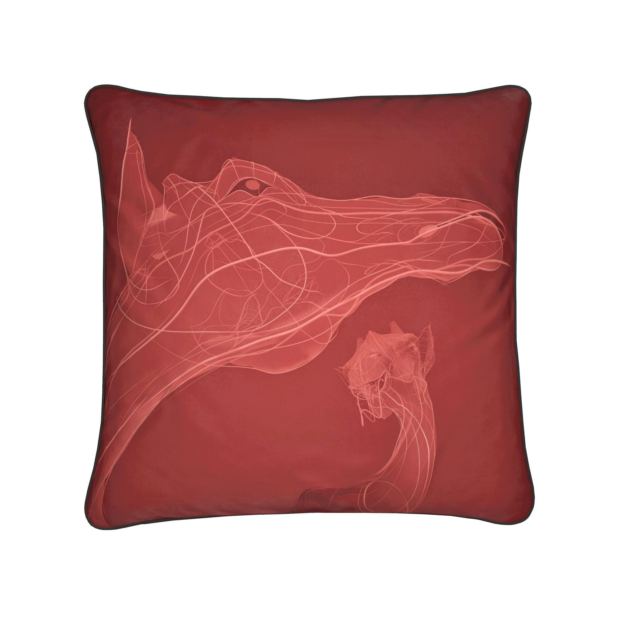 Giraffe 01 Rich Berry Cushion