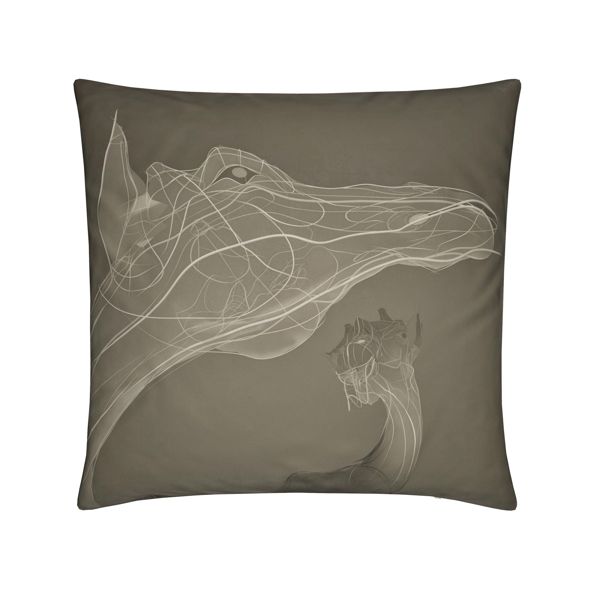 Giraffe 01 Old Bone Cushion