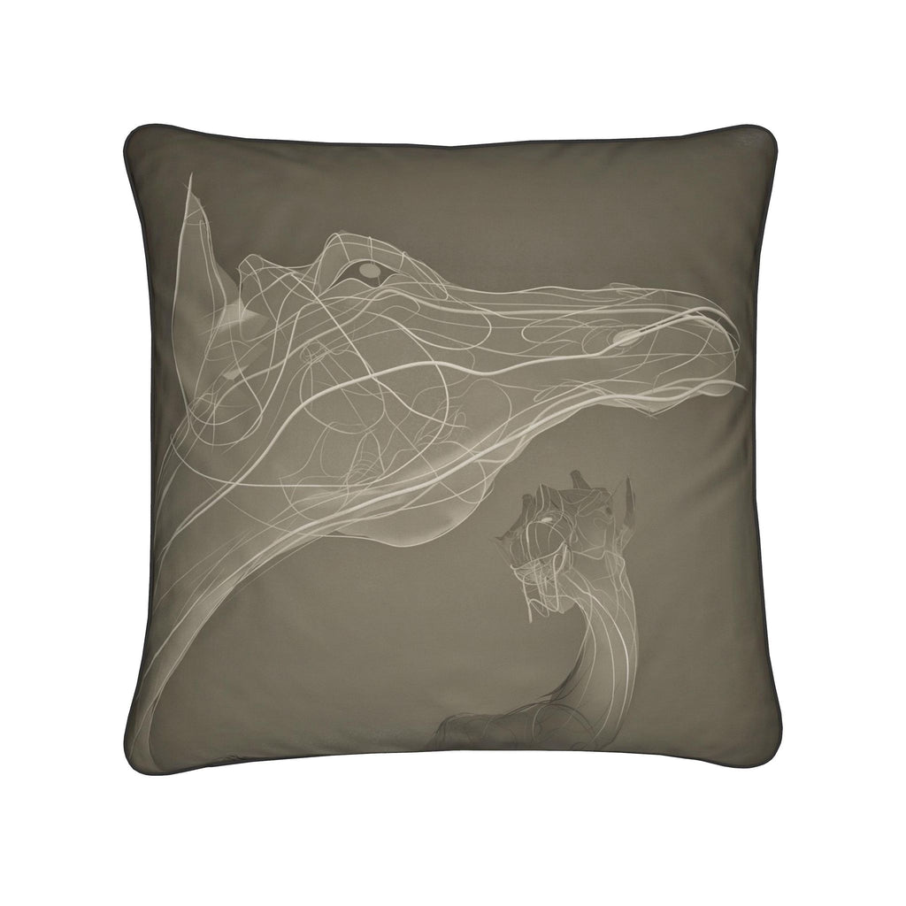 Giraffe 01 Old Bone Cushion
