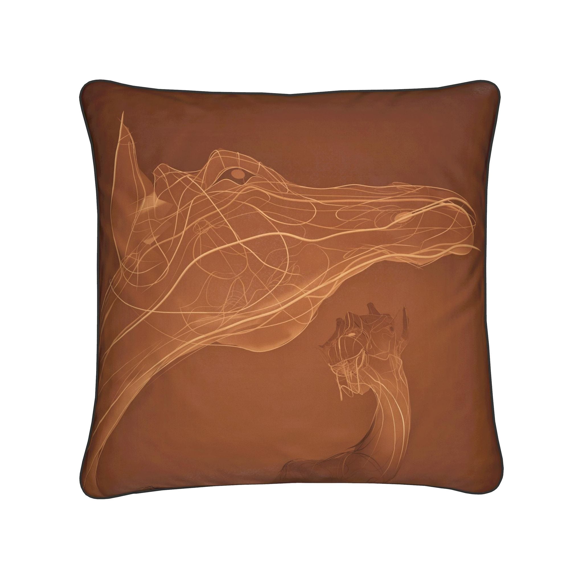 Giraffe 01 Baked Clay Cushion