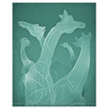 Giraffe 01 Quenched Steel Duvet Cover