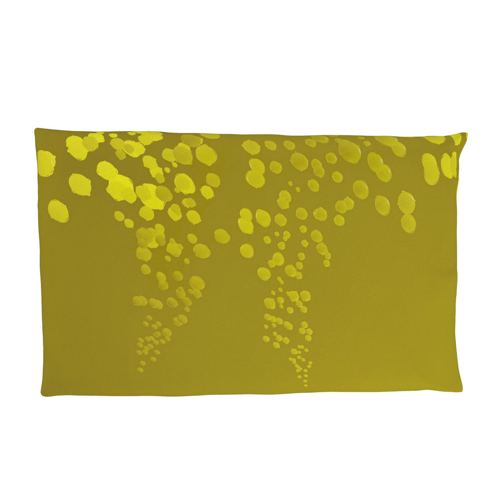 Mycelium 01 Golden Olive Pillow Case