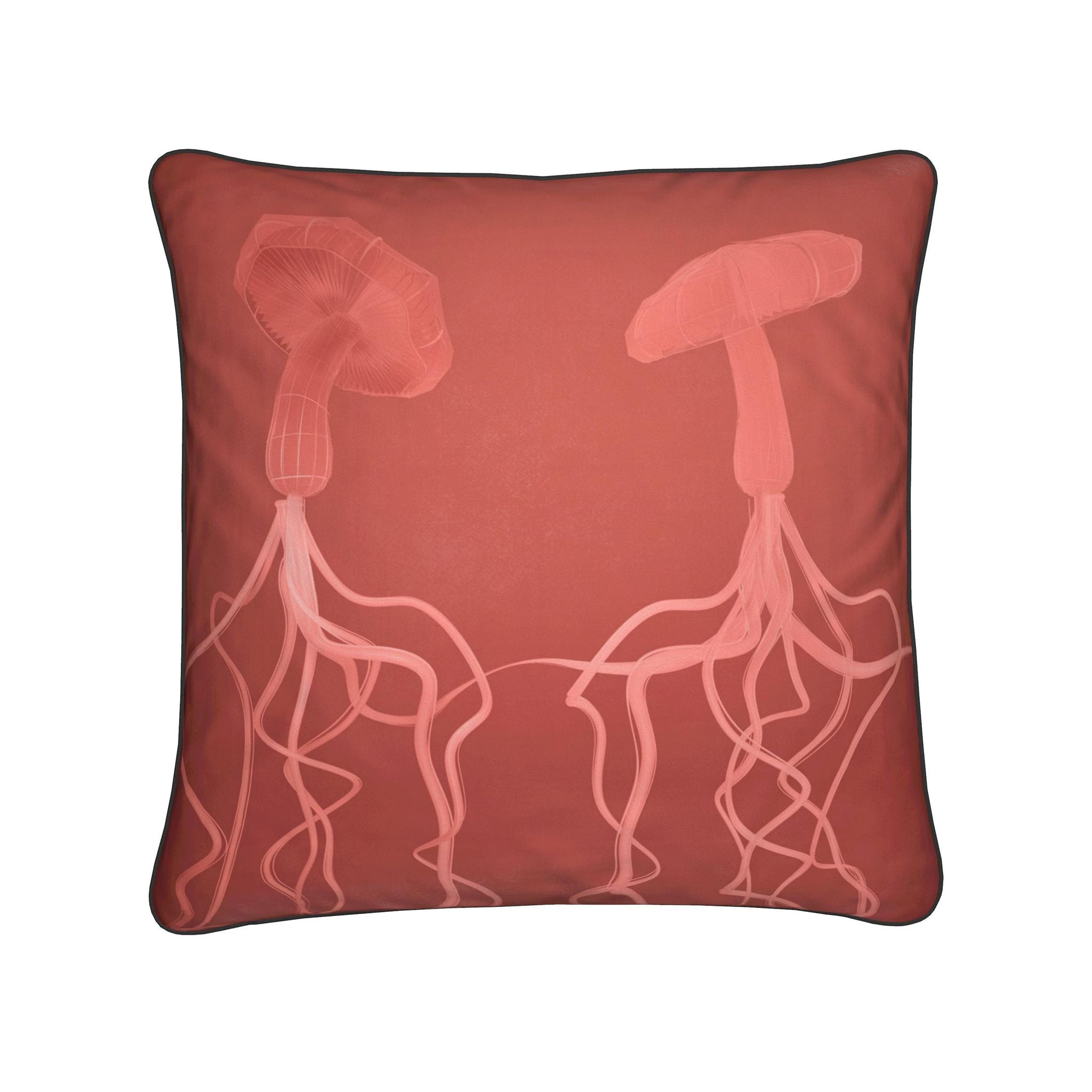 Mycelium 01 Rich Berry Cushion