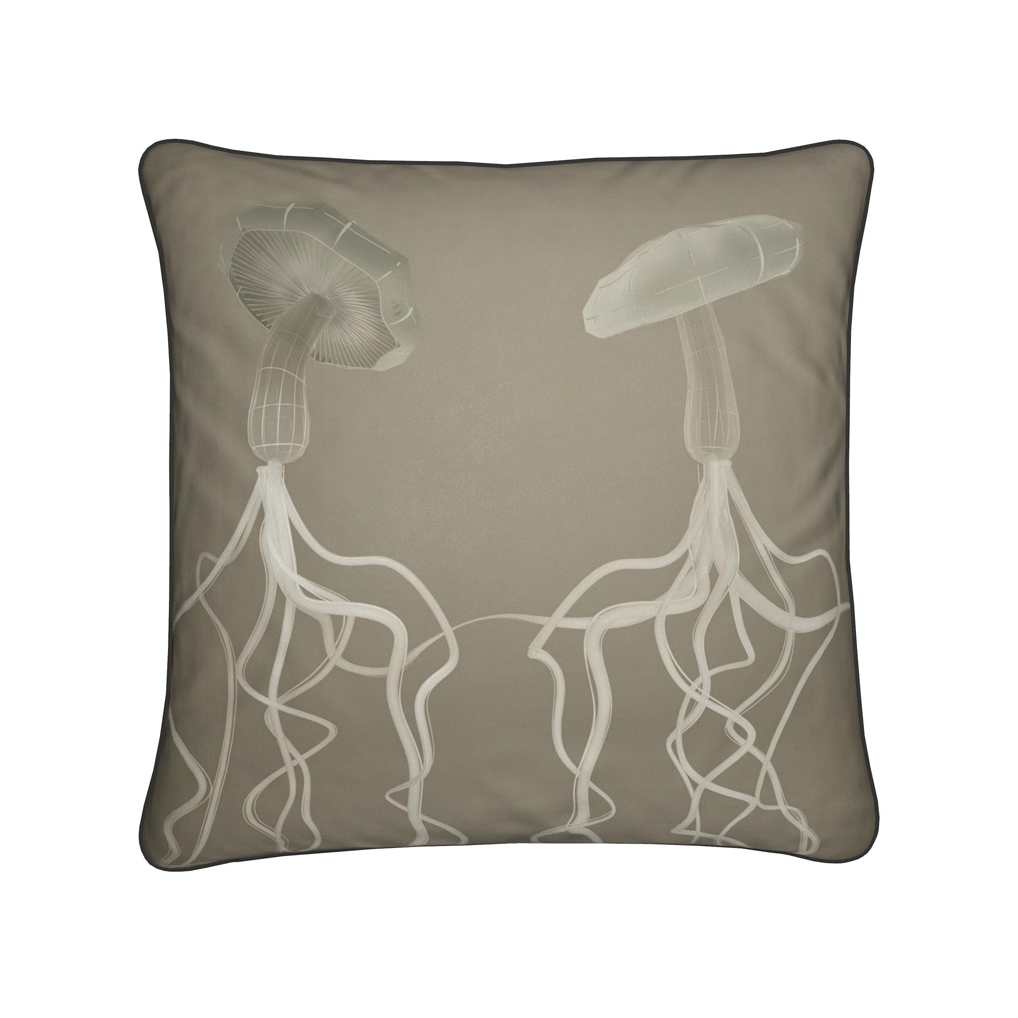 Mycelium 01 Old Bone Cushion