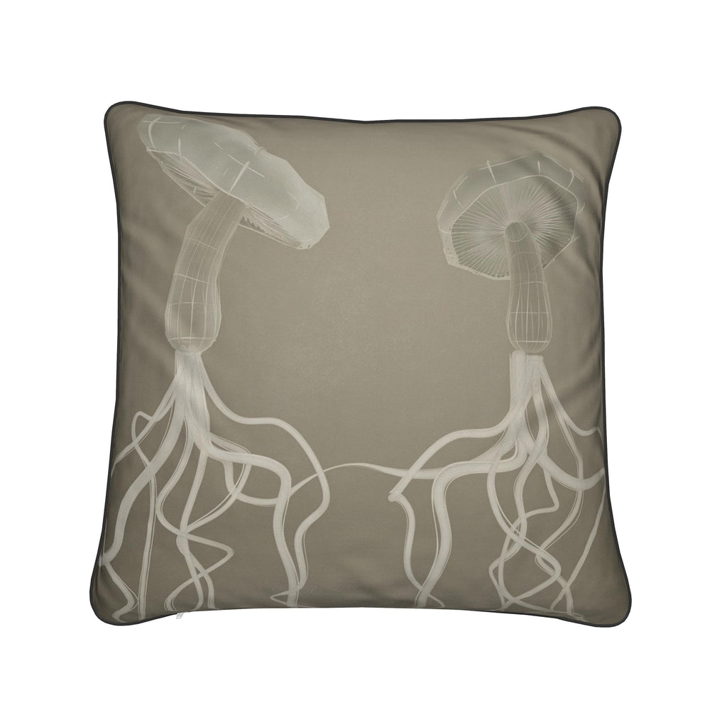 Mycelium 01 Old Bone Cushion