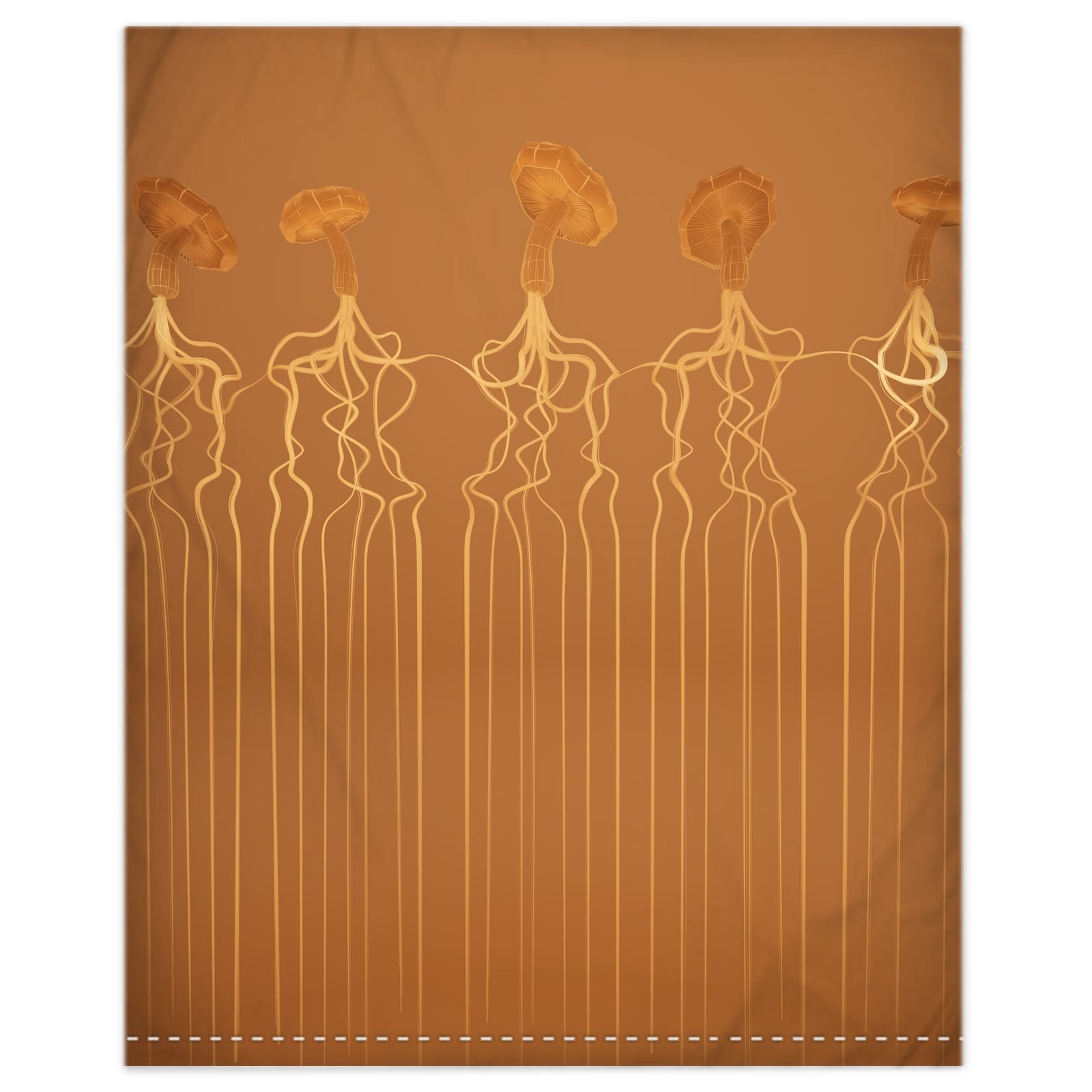 Mycelium 01 Baked Clay Duvet Cover