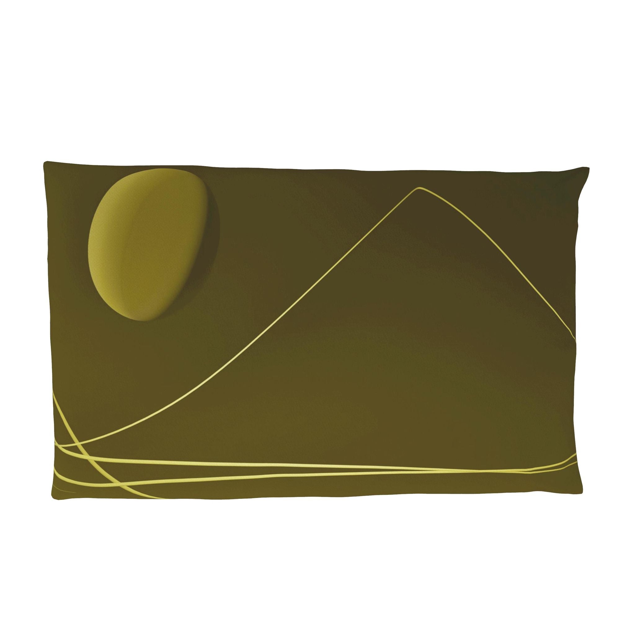 Rhino 1 Golden Olive Pillow Case