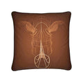 Rhino 01 Baked Clay Cushion