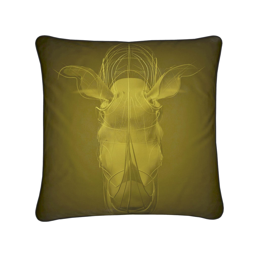 Rhino 01 Golden Olive Cushion