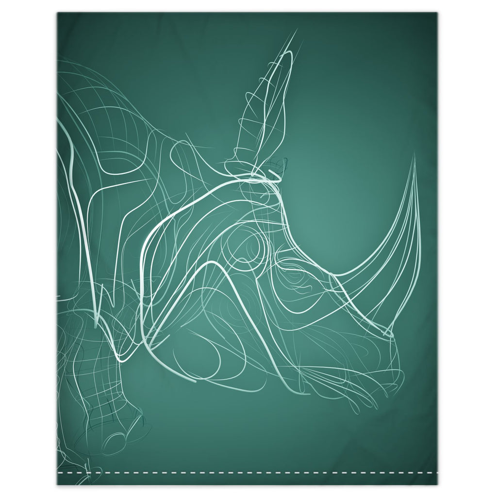 Rhino 01 Quenched Steel Duvet Cover