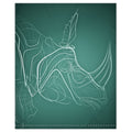 Rhino 01 Quenched Steel Duvet Cover