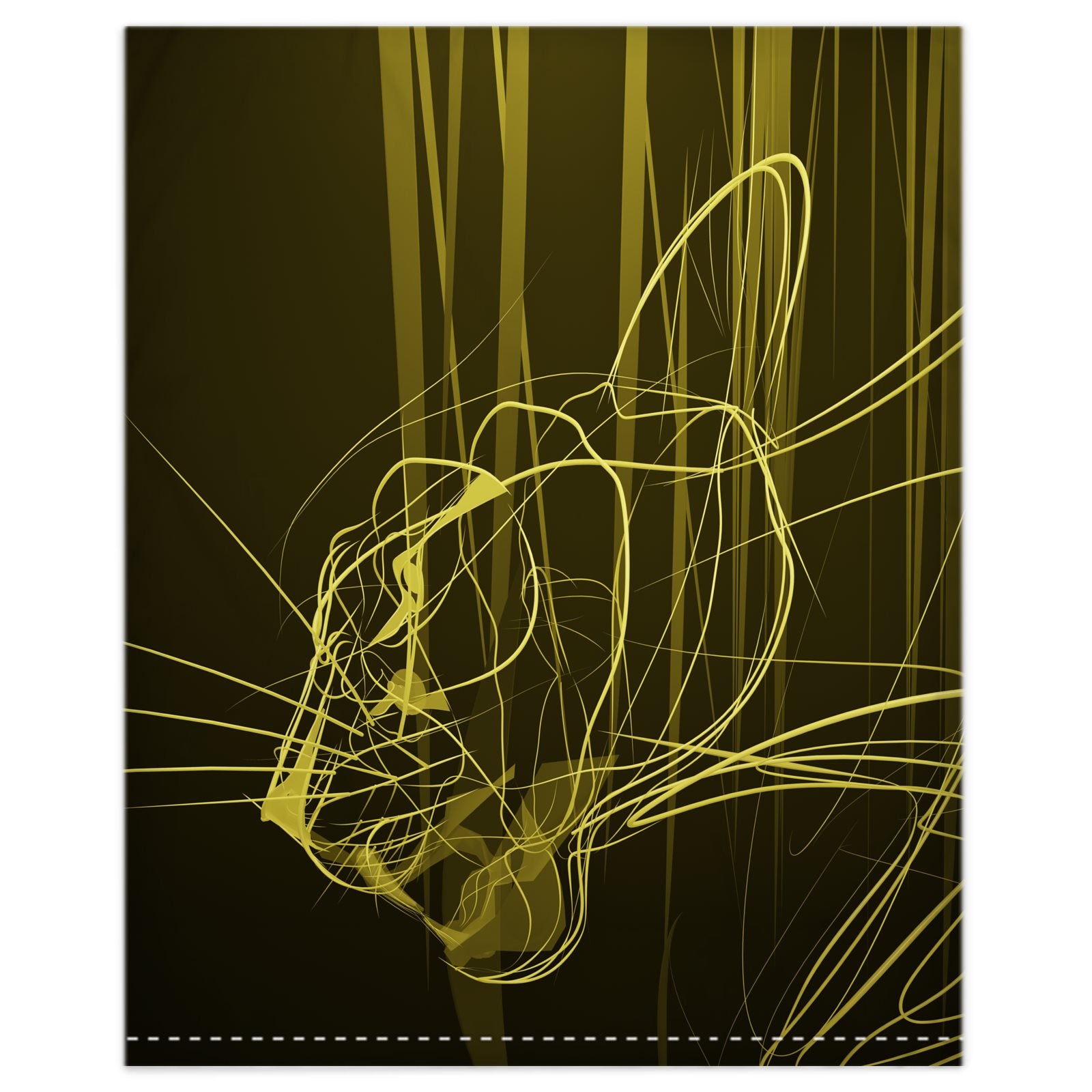 Panther 01 Golden Olive Duvet Cover
