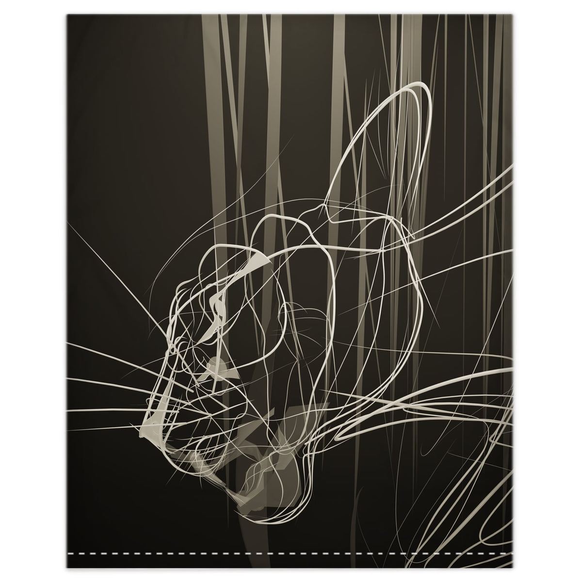 Panther 01 Powdered Carbon Duvet Cover