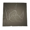 Rhino 01 Powdered Carbon Throw