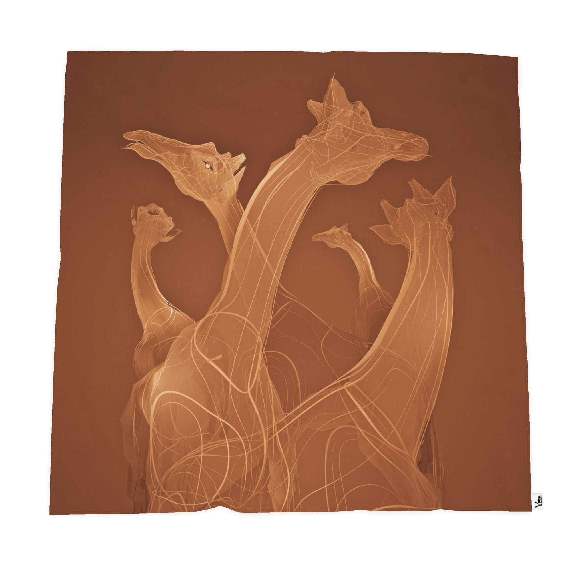 Giraffe 01 Baked Clay Throw
