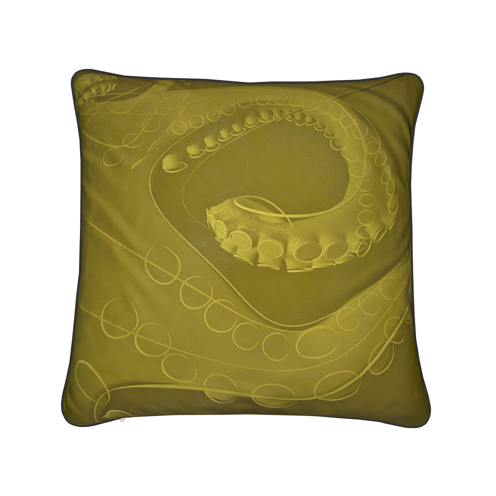 Octopus 01 Golden Olive Cushion