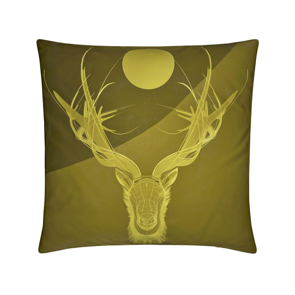Stag 01 Golden Olive Cushion