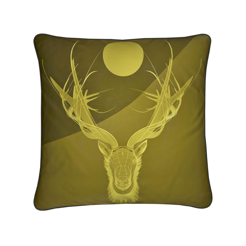 Stag 01 Golden Olive Cushion
