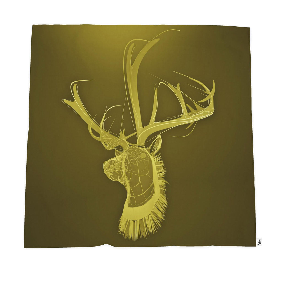 Stag 01 Golden Olive Throw