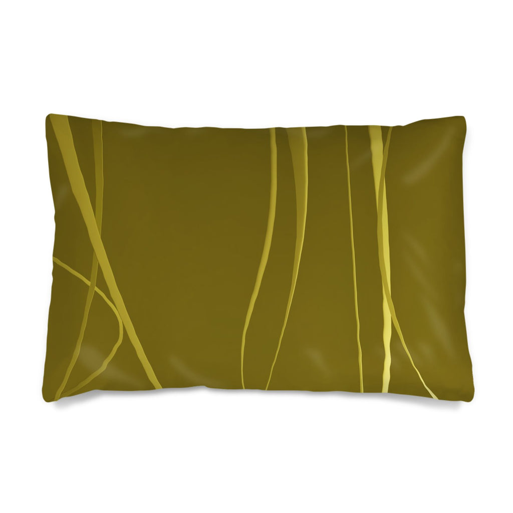 Octopus 01 Golden Olive Silk Pillow Case