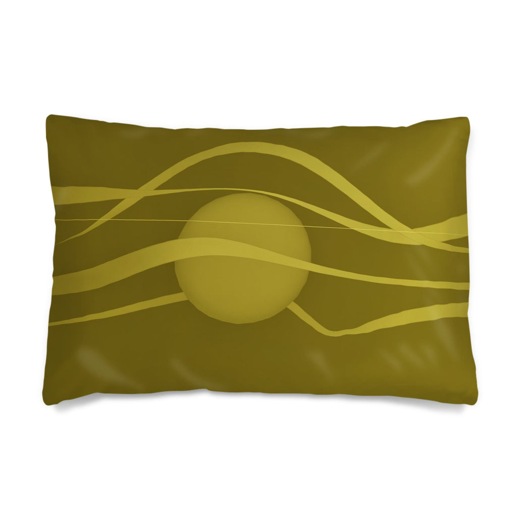 Stag 01 Golden Olive Silk Pillow Case