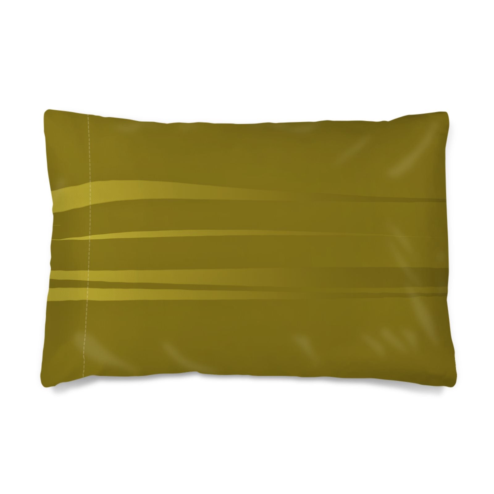 Stag 01 Golden Olive Silk Pillow Case