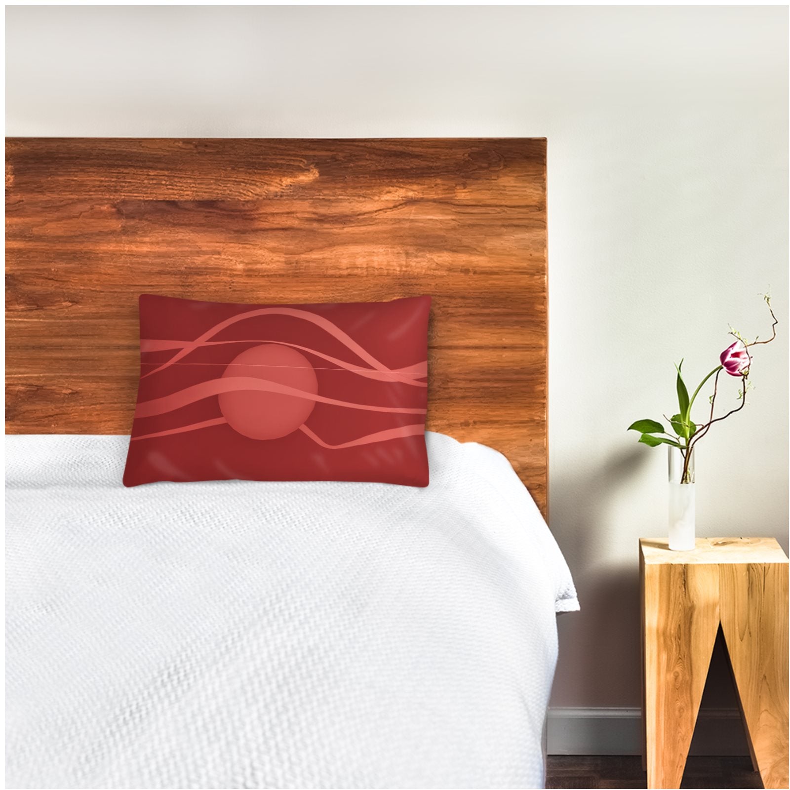 Stag 01 Rich Berry Silk Pillow Case