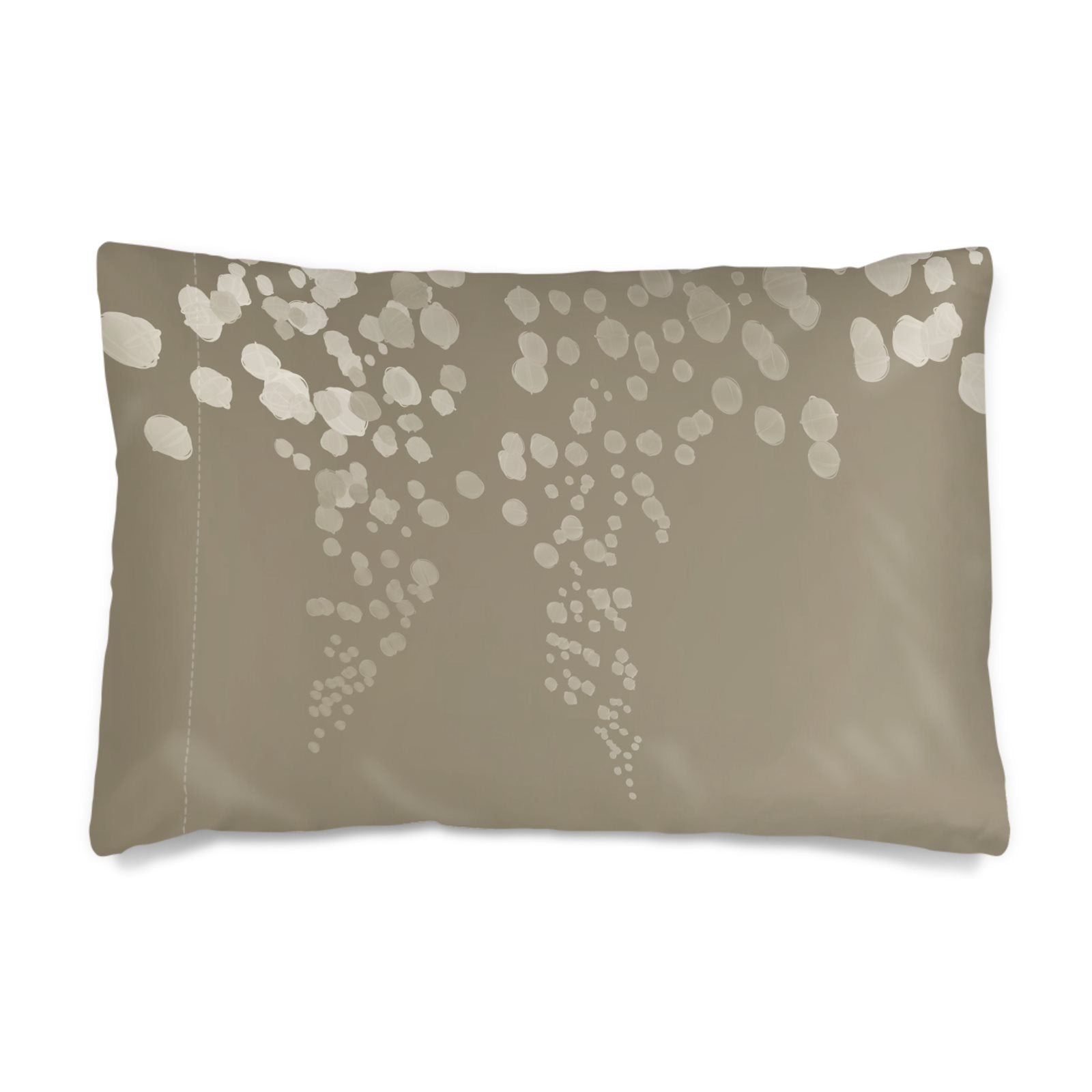 Mycelium 01 Old Bone Silk Pillow Case