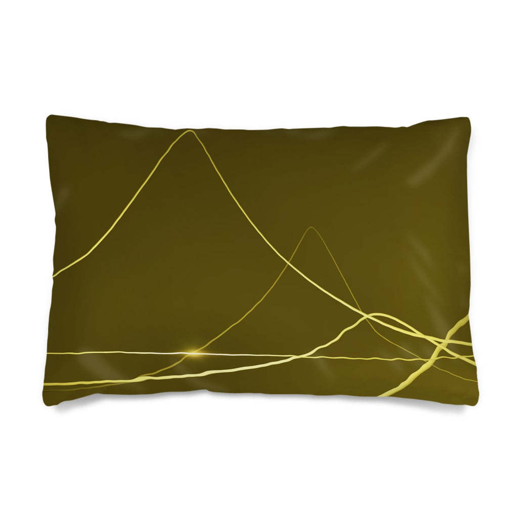 Rhino 01 Golden Olive Silk Pillow Case