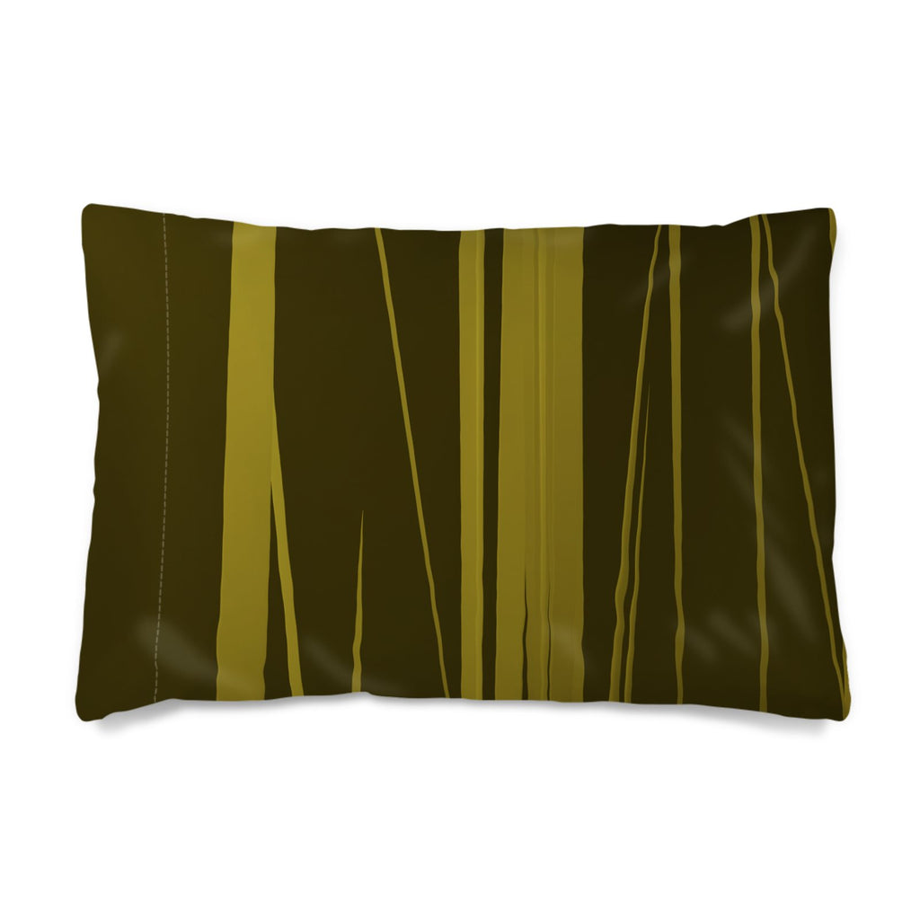 Panther 01 Golden Olive Silk Pillow Case