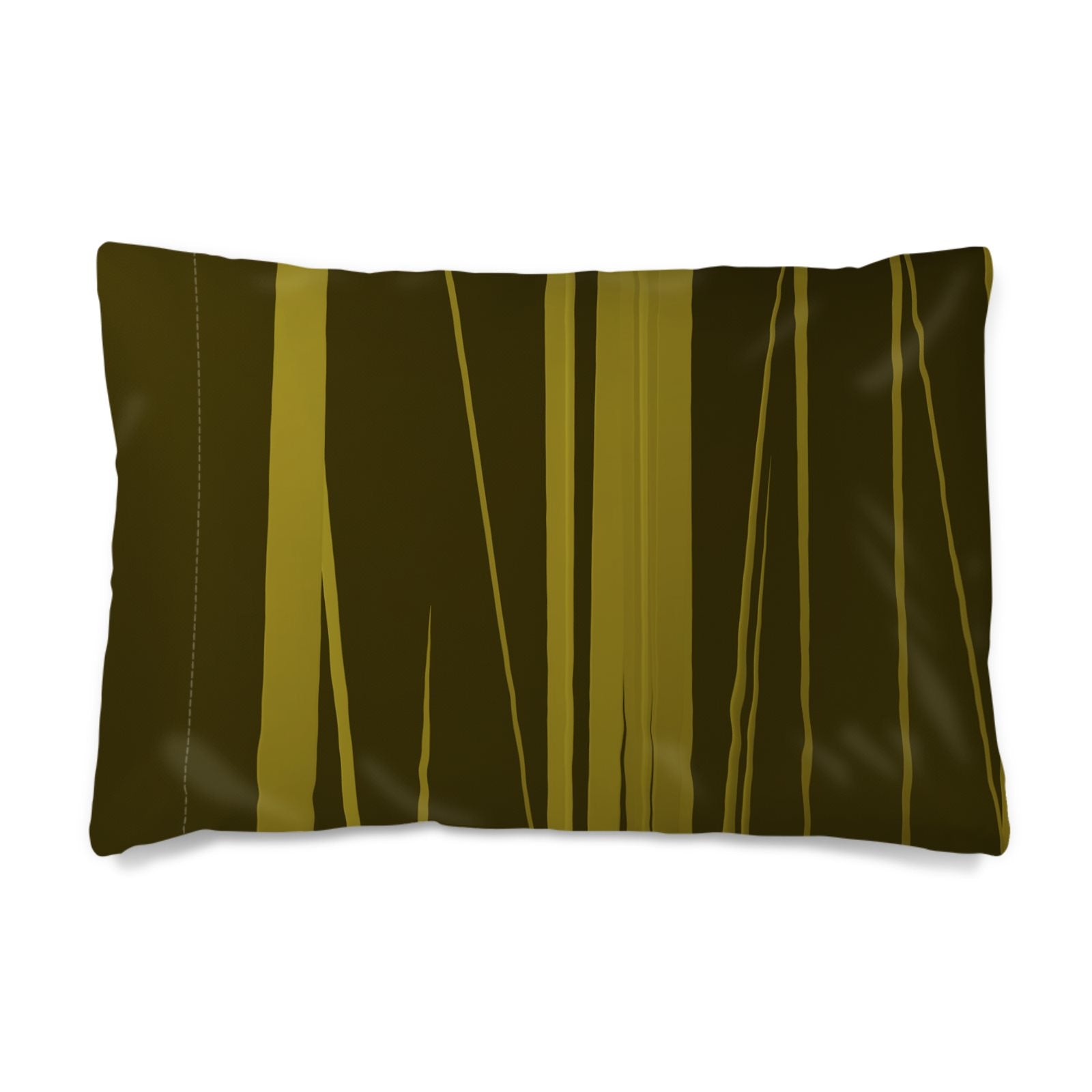 Panther 01 Golden Olive Silk Pillow Case