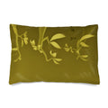 Giraffe 01 Golden Olive Silk Pillow Case