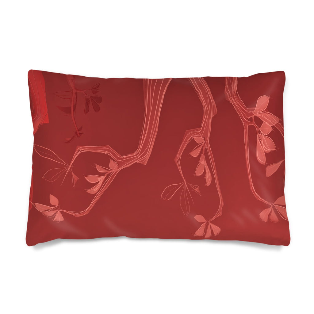 Giraffe 01 Rich Berry Silk Pillow Case