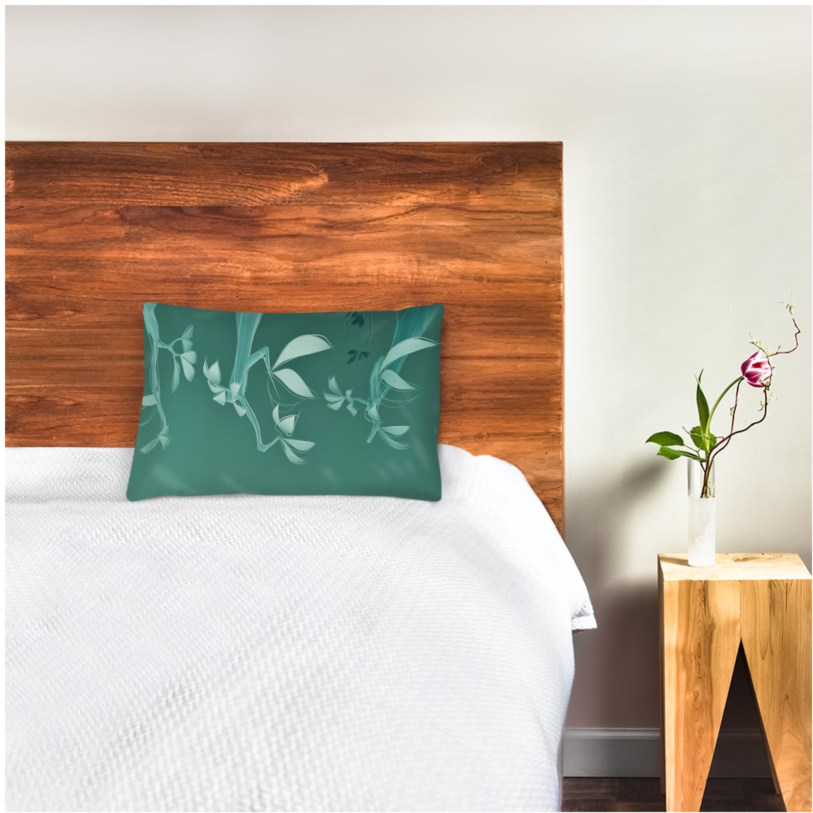 Giraffe 01 Quenched Steel Silk Pillow Case