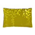 Mycelium 01 Golden Olive Silk Pillow Case