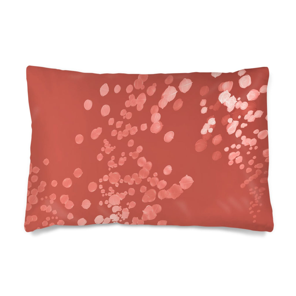 Mycelium 01 Rich Berry Silk Pillow Case