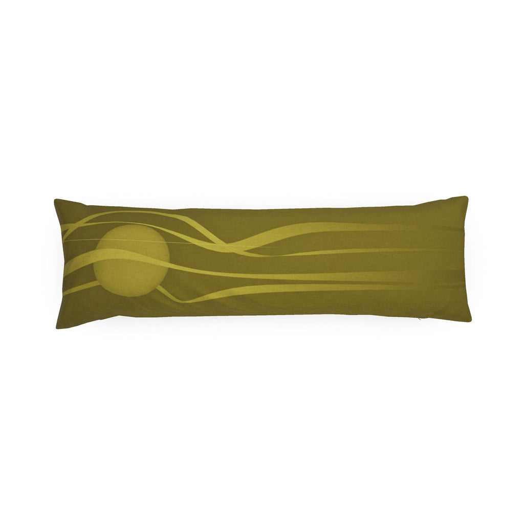 Stag 01 Golden Olive Bolster Cushion