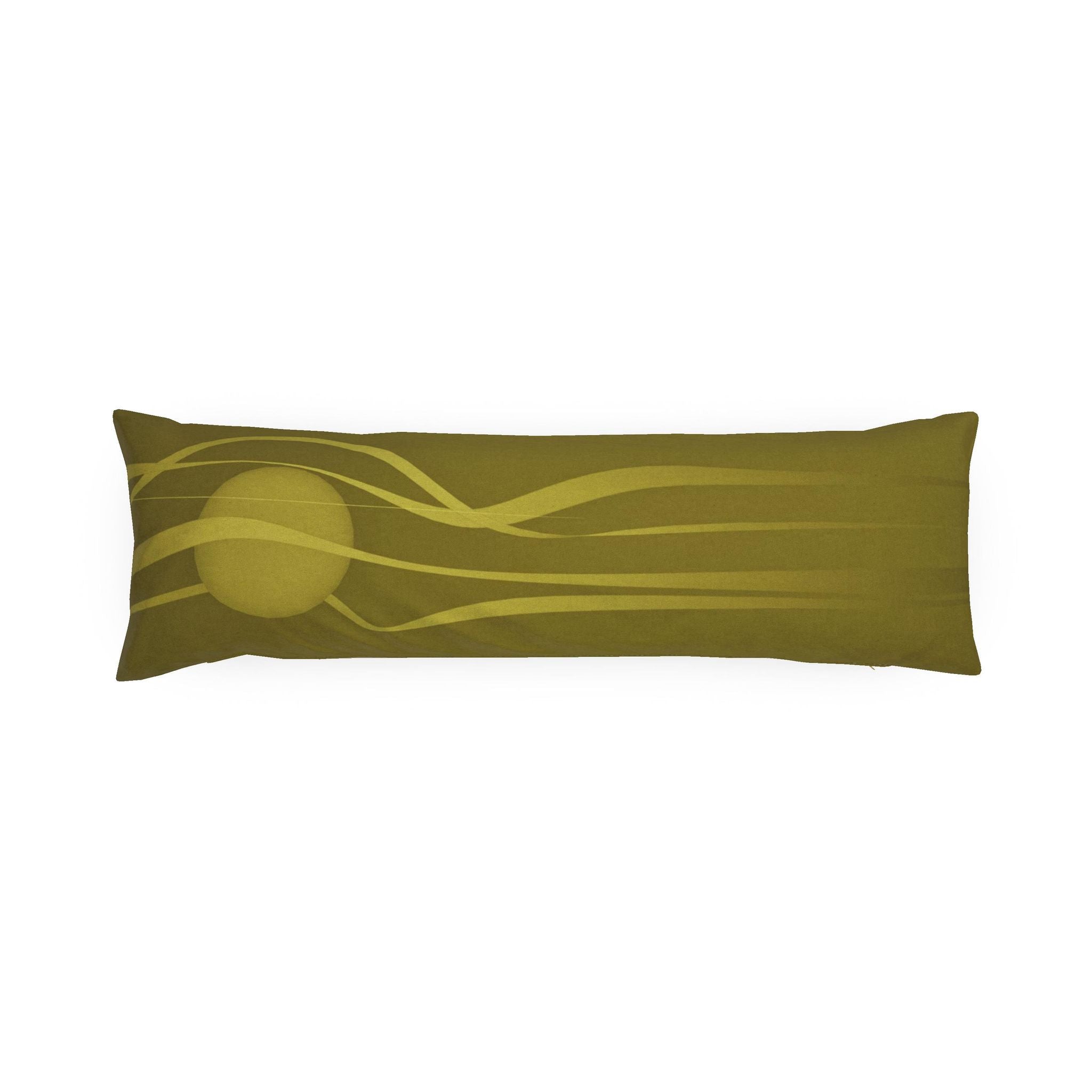 Stag 01 Golden Olive Bolster Cushion