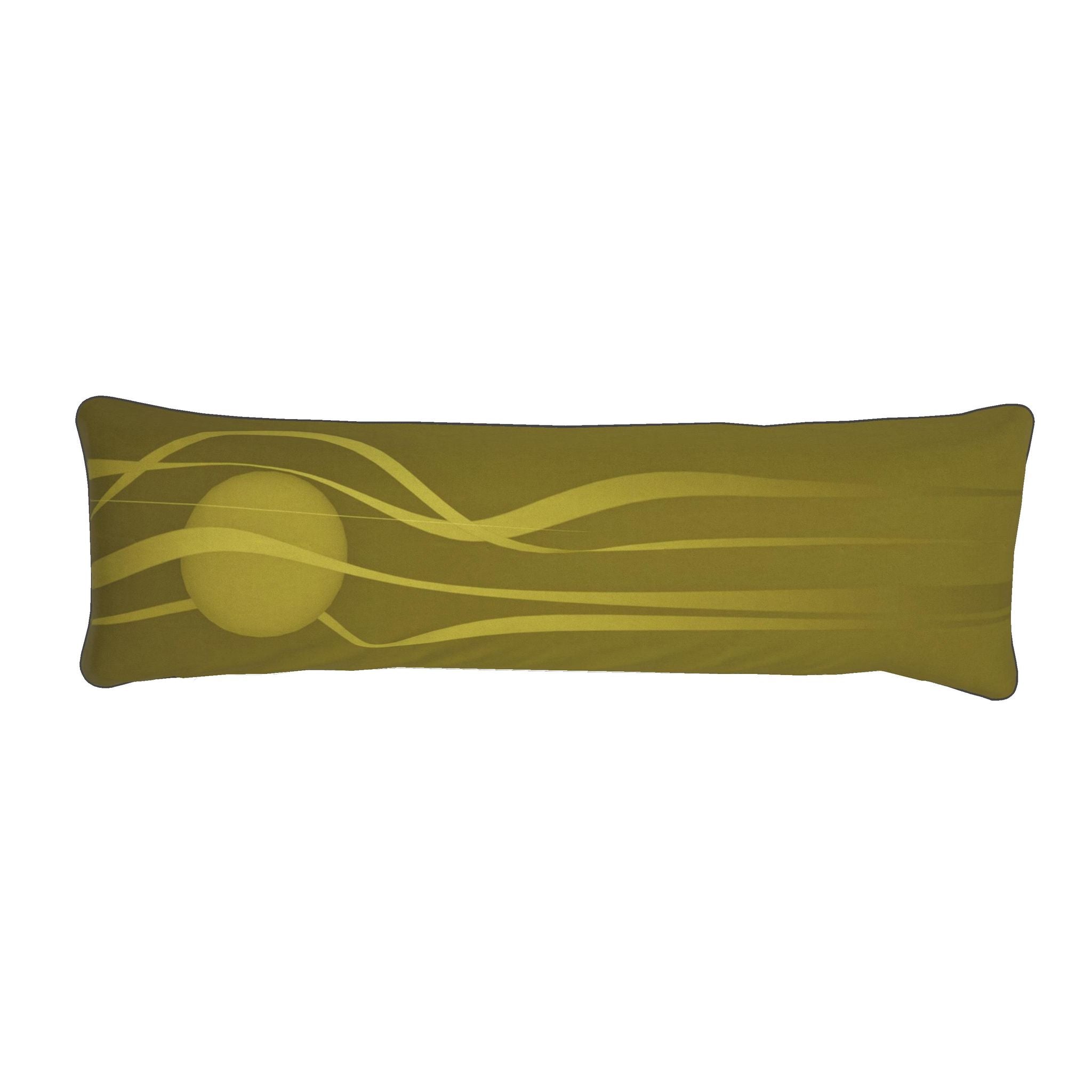 Stag 01 Golden Olive Bolster Cushion
