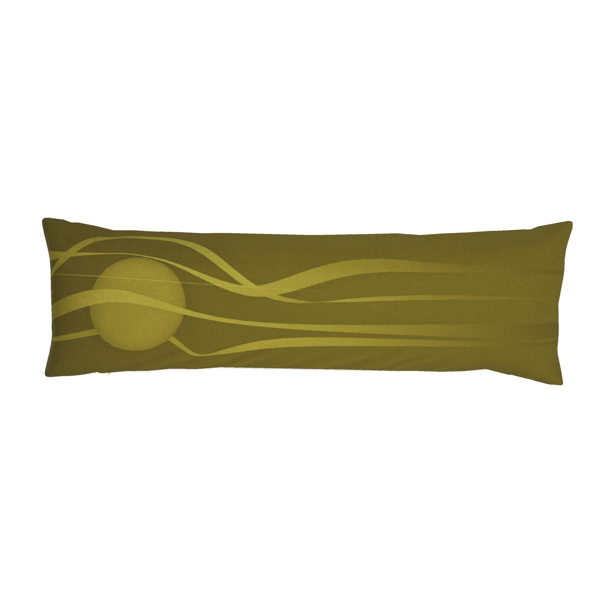 Stag 01 Golden Olive Bolster Cushion