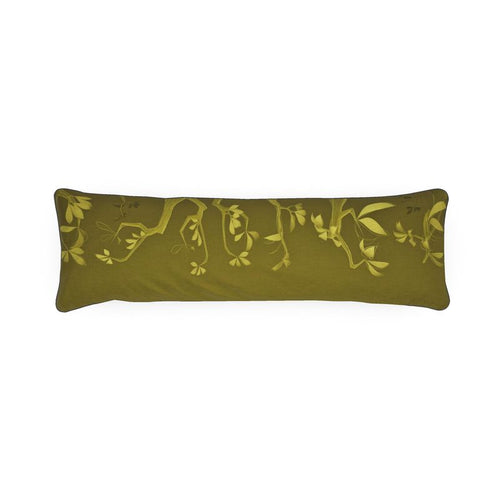 Giraffe 01 Golden Olive Bolster Cushion