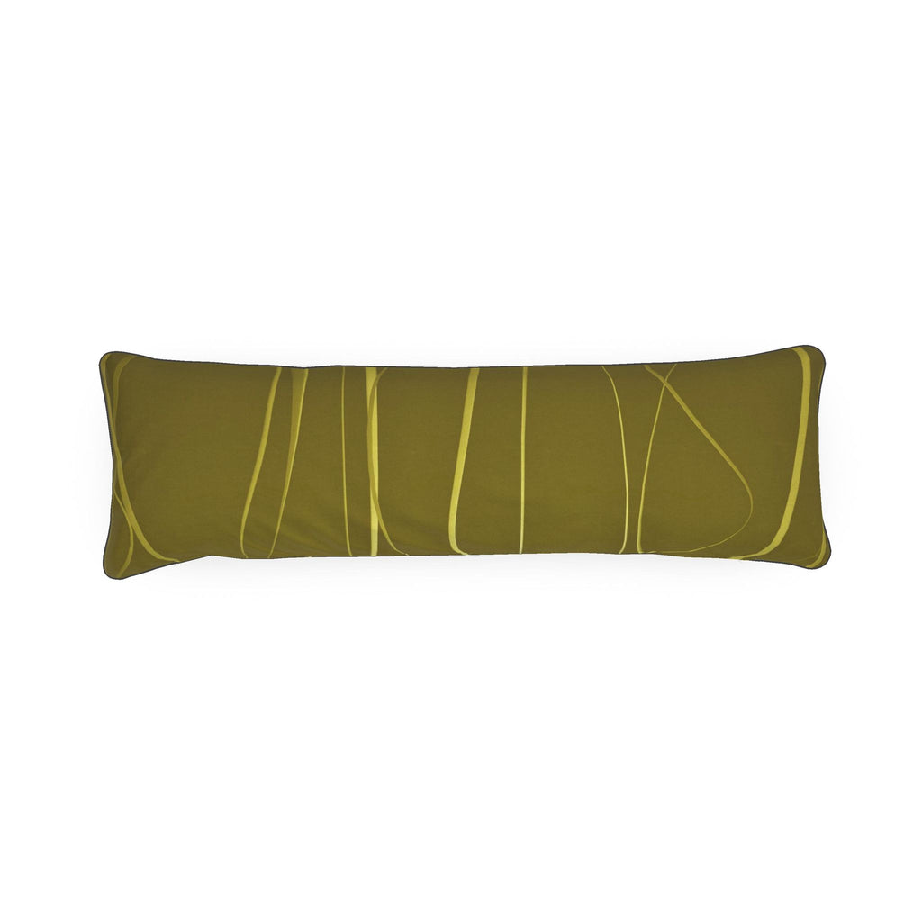 Octopus 01 Golden Olive Bolster Cushion