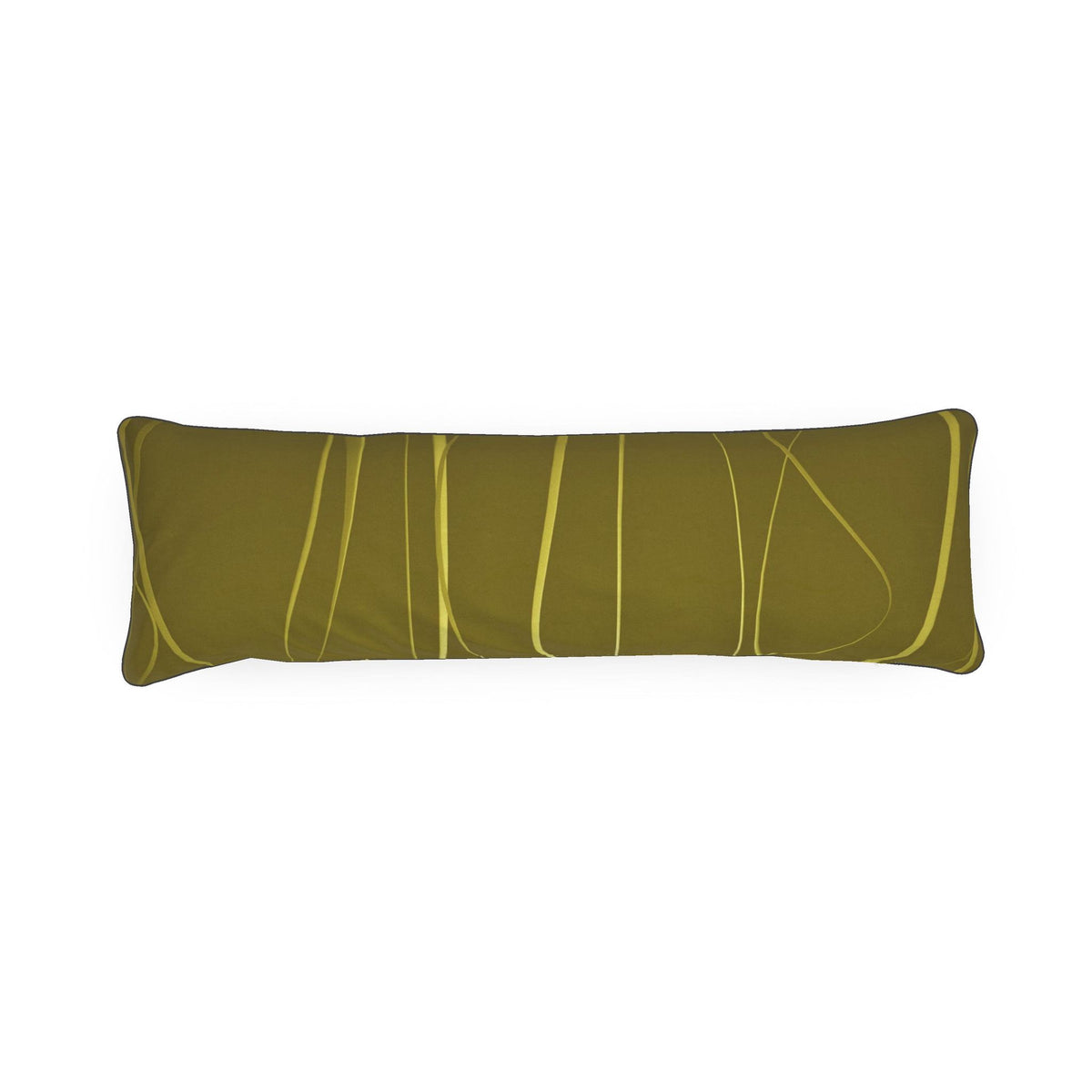 Octopus 01 Golden Olive Bolster Cushion