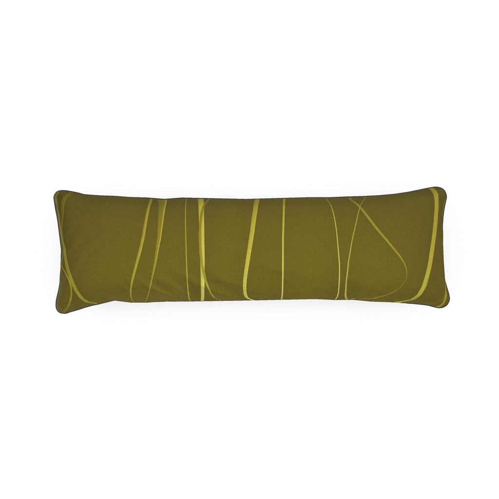 Octopus 01 Golden Olive Bolster Cushion