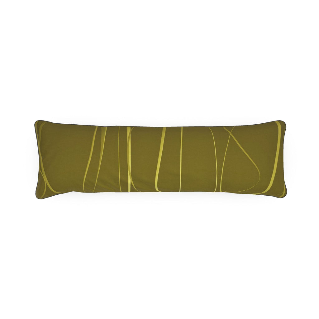 Octopus 01 Golden Olive Bolster Cushion