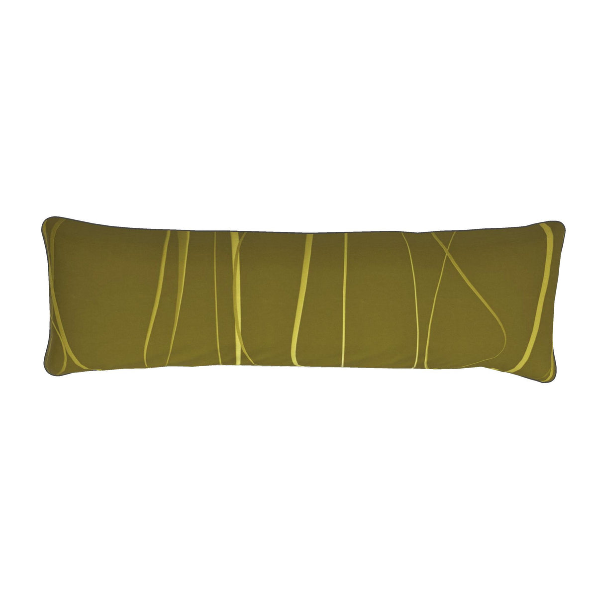 Octopus 01 Golden Olive Bolster Cushion