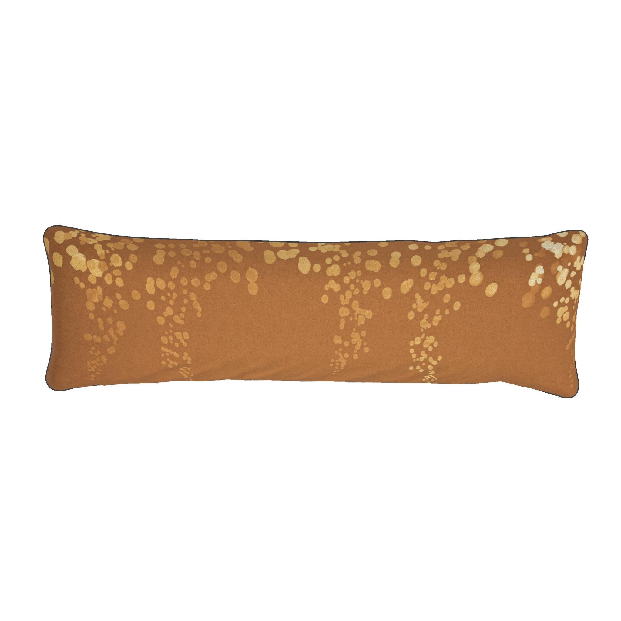 Mycelium 01 Baked Clay Bolster Cushion