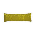 Mycelium 01 Golden Olive Bolster Cushion